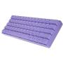 GK61s Mechanical Gaming Keyboard - 61 Keys Multi Color RGB Illuminated LED Backlit Wired Programmable for PC/Mac Gamer (Gateron Mechanical Black, Lavender)