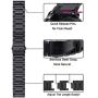 Kartice Bands Compatible with Galaxy Watch Active 2 44mm Bands Galaxy Watch 3 41mm Bands 20mm Solid Stainless Steel Metal Band for Galaxy Active 2 40mm Band (Black)
