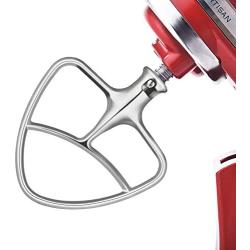 Polished Stainless Steel Flat Beater for KitchenAid 4.5-5Q Tilt-Head Stand Mixers, Mixing Parts Attachments Dishwasher Safe by Hozodo