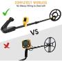 RM RICOMAX Kids Metal Detector - Junior Metal Detector with LCD Display IP68 Waterproof & 2 Lb Lightweight Best Gift for Kids 24 to 35 Adjustable Metal Detector for Kids Best Toy for Boys, Yellow