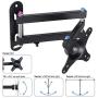 Suptek TV Wall Mount Swivel Tilt Rotation Full Motion Adjustable Articulating for Most 15-27 inch LED, LCD Monitor Wall Mount VESA 75,100 (MA2720)