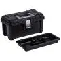 Husky 16 in. Plastic Tool Box with Rugged Metal Latch (1.6 mm) and Ample Storage Capabilities in Black, Tool Box Organizer Heavy Duty, Durable Polypropylene, Easy to Grip, Impact Resistant Plastic Husky 16 in. Plastic Tool Box with Rugged Metal Latch (1.6 mm) and Ample Storage Capabilities in Black, Tool Box Organizer Heavy Duty, Durable Polypropylene, Easy to Grip, Impact Resistant Plastic