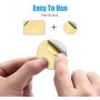 WixGear Mount Metal Plate with Adhesive for Magnetic Cradle-Less Mount -X4 Pack 2 Rectangle and 2 Round (Compatible with WixGear mounts) (Silver)