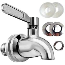 Vila Beverage Dispenser Replacement Spigot, Stainless Steel No-Rust Spout, Installation under 10-Minutes, Excellent Continuous Flow, Sturdy, Stylish Alternative for Flimsy Plastic Taps