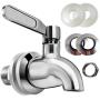 Vila Beverage Dispenser Replacement Spigot, Stainless Steel No-Rust Spout, Installation under 10-Minutes, Excellent Continuous Flow, Sturdy, Stylish Alternative for Flimsy Plastic Taps