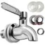 Vila Beverage Dispenser Replacement Spigot, Stainless Steel No-Rust Spout, Installation under 10-Minutes, Excellent Continuous Flow, Sturdy, Stylish Alternative for Flimsy Plastic Taps