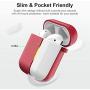 Marge Plus for Airpods Case Cover with Keychain, Silicone Skin Cover for Women Men Compatible with Apple Airpods 2/1 Charging Case (Front LED Visible)