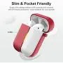 Marge Plus for Airpods Case Cover with Keychain, Silicone Skin Cover for Women Men Compatible with Apple Airpods 2/1 Charging Case (Front LED Visible)