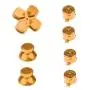 Metal Buttons for DualShock 4, Aluminum Metal Thumbsticks Analog Grip & Bullet Buttons & D-pad for PS4 Controller (Gold) Metal Buttons for DualShock 4, Aluminum Metal Thumbsticks Analog Grip & Bullet Buttons & D-pad for PS4 Controller (Gold)