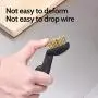 HOYIN 6PC Wire Scatch Brush Set, Zinc Platd and Brass Coated and Nylon Wire,3 and 5 Rows HOYIN 6PC Wire Scatch Brush Set, Zinc Platd and Brass Coated and Nylon Wire,3 and 5 Rows