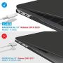 IBENZER New 2020 MacBook Air 13 inch Case M1 A2337 A2179 A1932, Plastic Hard Shell Case for Apple Mac Air 13 Retina Display with Touch ID (2018-2020), Black, MMA-T13BK A