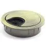 HJ Garden 1pc 2 inch (50mm) Metal Desk Grommets for Managing and Hiding Wire Cord Cable Hole Cover Office PC Desk Cable Cord Organizer Zinc Alloy Cover Bronze