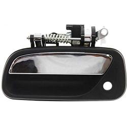 Aftermarket Auto Parts for T100 93-98 Blk w/Chrome Lever Front Outer Door Handle w/Keyhole Left