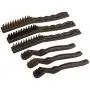 HOYIN 6PC Wire Scatch Brush Set, Zinc Platd and Brass Coated and Nylon Wire,3 and 5 Rows HOYIN 6PC Wire Scatch Brush Set, Zinc Platd and Brass Coated and Nylon Wire,3 and 5 Rows
