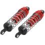 Vbest life 2 Pcs Shock Struts Damper, Metal Shock Struts Damper RC Spare Parts for 1/14 WLtoys 144001 RC Model(Red)