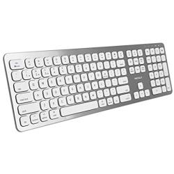 Macally Bluetooth Wireless Keyboard for Mac, iMac, Apple Mac Pro, Mac Mini, MacBook Pro/Air Laptop - Rechargeable Slim Full-Size Mac Wireless Keyboard (BTWKEYMB)