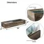 CYS EXCEL Rectangular Planter Box with Removable Zinc Metal Liner (H:3'' Open:18''x6'') | Multiple Size Choices Wood Rectangular Planter | Indoor Decorative Window Box CYS EXCEL Rectangular Planter Box with Removable Zinc Metal Liner (H:3'' Open:18''x6'') | Multiple Size Choices Wood Rectangular Planter | Indoor Decorative Window Box