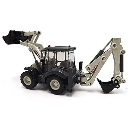 EMART Alloy Diecast Toy Digger and Excavator Truck Model 1:50 4-Wheel Multi-Function Excavator Metal Engineering Vehicle Car Collection Toys for Kids