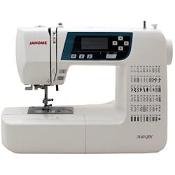 Janome 3160QDC Computerized Sewing Machine (New 2020 Tan Color) w/Hard Cover + Extension Table + Quilt Kit + 1/4 Seam Foot w/Guide + Overedge Foot + Zig Zag Foot + Buttonhole Foot + More!