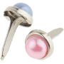 Jili Online 200 Pieces Metal Pearl Head Brads Paper Fastener for Scrapbooking Cardmaking Decoration DIY 6mm