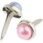 Jili Online 200 Pieces Metal Pearl Head Brads Paper Fastener for Scrapbooking Cardmaking Decoration DIY 6mm Jili Online 200 Pieces Metal Pearl Head Brads Paper Fastener for Scrapbooking Cardmaking Decoration DIY 6mm