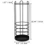 onSTAGE -Tall Umbrella Stand Holder-Large Black Iron Umbrella Rack for Home and Office Deco, Round Metal Umbrella Basket, Big Wire Entryway Storage for Canes Walking Sticks Umbrellas, Modern Simple