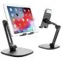 Adjustable Tablet Stand, Heavy Duty Tablet Holder, Universal Cell Phone Holder for Desk, Triple-Shaft & Multi-Height Cradle, Compatible with iPad iPhone Samsung Kindle Fire Switch E-Reader (4-11 inch) Adjustable Tablet Stand, Heavy Duty Tablet Holder, Universal Cell Phone Holder for Desk, Triple-Shaft & Multi-Height Cradle, Compatible with iPad iPhone Samsung Kindle Fire Switch E-Reader (4-11 inch)