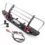 KYX Racing Alloy Front Bumper with LED Lights Upgrades Parts Accessories for RC Crawler Car Traxxas TRX4 TRX-4 Redcat Gen8 Scout II