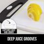 Gorilla Grip Original Oversized Cutting Board, 3 Piece, Perfect for the Dishwasher, Juice Grooves, Larger Thicker Boards, Easy Grip Handle, Non Porous, Extra Large, Kitchen, Set of 3, Black