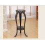 Metal Potted Plant Stand, 32inch Rustproof Decorative Flower Pot Rack with Indoor Outdoor Iron Art Planter Holders Garden Steel Pots Containers Supports Corner Display Stand