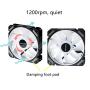 corpuwn 120mm Case Fan 12V 3 Pack RGB Fans for PC Case with RGB Controller, High Airflow LED Fan for Gaming Computer CPU Cooling Fan Addressable, Static Pressure for Computer Case & Liquid Radiator