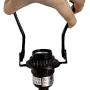 7'' Lamp Shade Harp Holder and E26 Light Base UNO Fitter Adapter Converter Finial Set,for Table and Floor Lamps