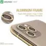 AMAZINGthing [3 Pieces] Camera Lens Protector Compatible with iPhone 11 Pro/Pro Max, Tempered Glass with Metal Aluminum Alloy, Anti Scratch 9H Hardness HD Clear Lens Protector, Gold