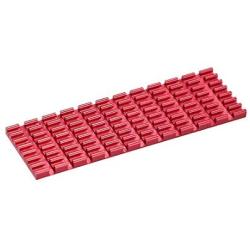 uxcell Aluminum Heatsink 70x22x3mm Red for M.2, for 2280 SSD