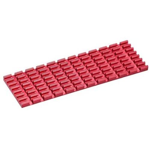 uxcell Aluminum Heatsink 70x22x3mm Red for M.2, for 2280 SSD