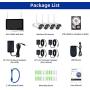 【8CH Expandable】 All in One with 12'' LCD Monitor 1080P Wireless Security Camera System 2TB Hard Drive, SMONET Indoor Outdoor Home Business CCTV Surveillance Systems,4pcs 2.0MP Bullet IP Cameras,IP66