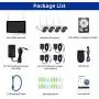 【8CH Expandable】 All in One with 12'' LCD Monitor 1080P Wireless Security Camera System 2TB Hard Drive, SMONET Indoor Outdoor Home Business CCTV Surveillance Systems,4pcs 2.0MP Bullet IP Cameras,IP66