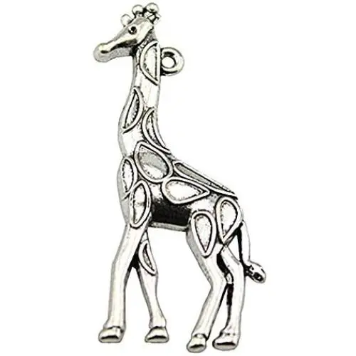 WYSIWYG 12 Pieces Charms Charm Bracelet Giraffe 53x23mm for Jewelry Making Supplies Metal Crafts Accessories WYSIWYG 12 Pieces Charms Charm Bracelet Giraffe 53x23mm for Jewelry Making Supplies Metal Crafts Accessories