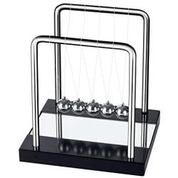 DOTSOG Newtons Cradle, Desk Table Decor Metal Pendulum Ball Newton Ball Physics Science Pendulum Steel Balance Ball for Office Physics Teacher Toys