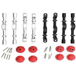 EAPTS WPL B1 B14 B16 B24 B36 C24 C14 RC Car Spare Part Upgrade Metal Front and Rear Axle Housing (Black)