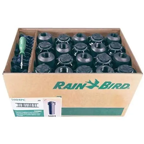 5000 Series Rotor Sprinkler Head - 5004 PC Model, Adjustable 40-360 Degree Part-Circle, 4 Inch Pop-Up Lawn Sprayer Irrigation System - 25 to 50 Feet Water Spray Distance (Y54007) (20 Pack Case) 5000 Series Rotor Sprinkler Head - 5004 PC Model, Adjustable 40-360 Degree Part-Circle, 4 Inch Pop-Up Lawn Sprayer Irrigation System - 25 to 50 Feet Water Spray Distance (Y54007) (20 Pack Case)