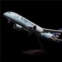 24-Hours 18” Collection Model Airplane Statue Scale 1 130 Airplane Model American Airlines Boeing 787 with LED Light(Touch or Sound Control) for Decoration or Gift