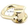 Youliang 6pcs 360 Degree Rotatable Ball Post Head Buttons with D Ring Metal Ring for Backpack Hardware Accessories Pale Gold