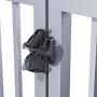 National Hardware V6203 LTCH DLUX BLK N346-202 5-7/8'' LokkLatch Deluxe Keyed Automatic Gate Lock Latch in Black
