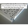 Pegboard Rack Wall Control Garage Storage Galvanized Steel Horizontal Pegboard Pack - Two 32-Inch x 16-Inch Shiny Metallic Metal Peg Board Tool Organization Panels