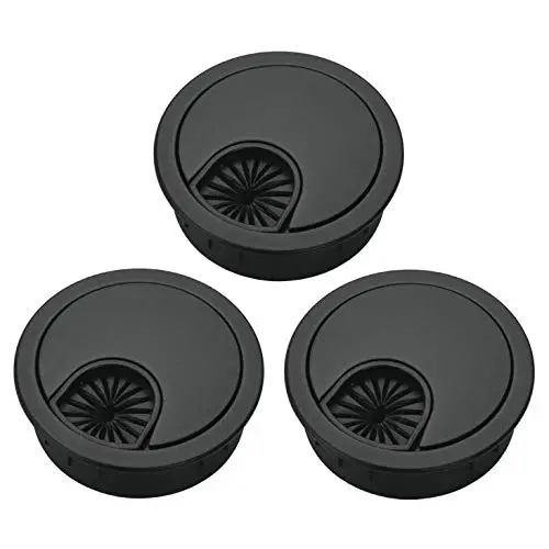 Bosidetool 3 Pcs Metal Cable Grommet, Zinc Alloy Desk Table Grommet Cable Cord Hole Cover for Home and Office, Fits 2.08 inch Hole (53mm Black) Bosidetool 3 Pcs Metal Cable Grommet, Zinc Alloy Desk Table Grommet Cable Cord Hole Cover for Home and Office, Fits 2.08 inch Hole (53mm Black)