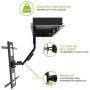 Kanto R500 Recessed In-Wall Full Motion Articulating TV Mount for 46-inch to 80-inch TVs | Ultra Low Profile | Swivel and Tilt Capable | Cable Management for Clean Setup
