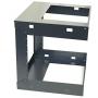 Raising Electronics 9U Wall Mount Open Frame 19 Inch Server Equipment Rack Threaded 15 Inch Depth Black (9U)
