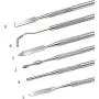 PHYHOO Wax Carvers Set Double Ended Dental Wax Modeling Sculpting Tools Dental Picks Polymer Pottery Clay Carving Tool Stainless Steel 12 Pieces