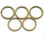 Lind Kitchen 10pcs Bronze Flat Key Ring DIY Keychain Accessories Metal Key Split Ring Diameter 25mm